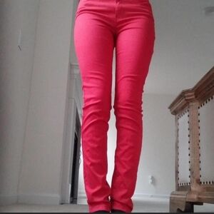 Celebrity Pink Bold Red Pants